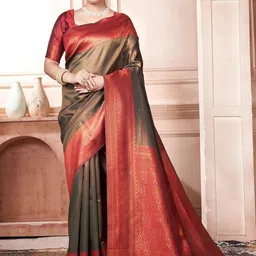 Mitera Woven Design Kanjeevaram Saree-image-36