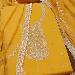 Soch Floral Embroidered Sequinned Unstitched Dress Material-image-70