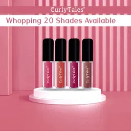 CurlyTales Set Of 4 Weightless Matte Full Coverage Liquid Lipsticks - 04, 05, 06, 12 image 2