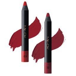 ME-ON 2-Pcs Photoface Long-Lasting Lip Crayon - Shade 03 & 12-53