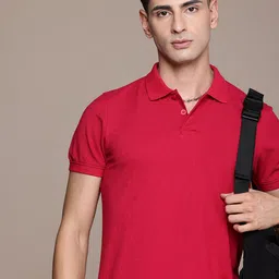 Roadster Men Solid Polo Collar T-shirt-image-44