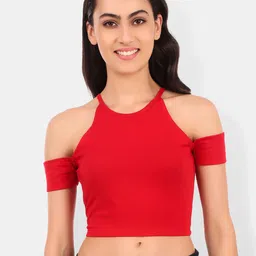 Be You Cold-Shoulder Cotton Crop Top-picture-16