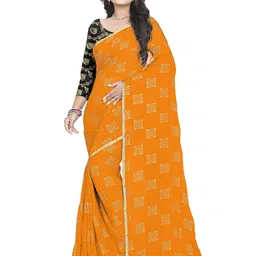 REDFISH Printed Chiffon Saree-picture-13