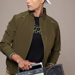 The Roadster Life Co. Mock Collar Long Sleeves Bomber Jacket-45
