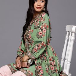 Ahalyaa Floral Printed Tunic-40