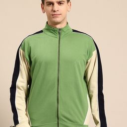Mast & Harbour Men Mock Collar Sweatshirt-image-61