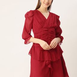 Antheaa Layered Chiffon Dress-image-91