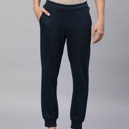 Huetrap Men Navy Blue Solid Joggers-image-72