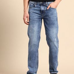Being Human Men Straight Fit Low Distress Heavy Fade Stretchable Jeans-picture-18