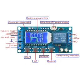 XY-LJ02 6-30V Micro USB Digital LCD Display Time Module image 4