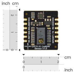 DFRobot Fermion: GR10-30 Gesture Sensor Long-Range 0-30cm Gesture Control With 12 Gesture Detection via UART/I2C (Breakout)DFRobot Fermion: GR10-30 Gesture Sensor Long-Range 0-30cm Gesture Control With 12 Gesture Detection via UART/I2C (Breakout) image 4