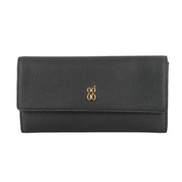 Baggit Black Textured Small Wallet for Women-image-46