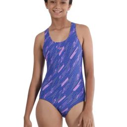 Speedo Kids Blue & Purple Printed Swimsuit-image-52