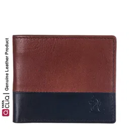 Kara Tan & Black Casual Leather Bi-Fold Wallet for Men-picture-30