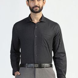 Blackberrys Men Slim Fit Grid Tattersall Checks Opaque Checked Casual Shirt-picture-42