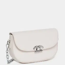 Styli White Solid Shoulder Handbag-picture-18
