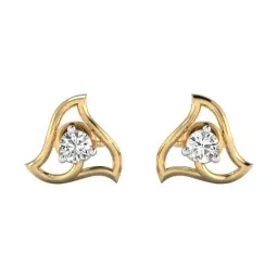 SHINE ETERNAL Lab Grown 14k (585) Yellow Gold Earrings for Women-image-81