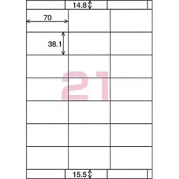 Kokuyo 0.08 mm A4 125 g/m² Paper Label for Color Laser and Color Copier Printer, LBP-E80365 (Bag of 100 Sheets) image 2