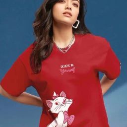 Bewakoof Red Graphic Relaxed Fit T-Shirt-picture-38