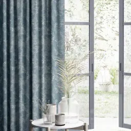 DDecor Blue Polyester Door Curtain (7 ft.) - Set of 1-image-68