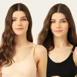 Lady Lyka Multicolor Non Wired Non Padded T-Shirt Bra (Pack Of 2)-image-68