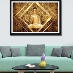 999store Gold Buddha Canvas Painting-image-20