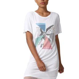 Forever 21 White Graphic Print Regular Fit A Line Dress-picture-6