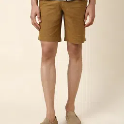Fabindia Khaki Comfort Fit Chino Shorts-picture-18