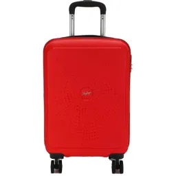 Skybags Zap Fiery Red Textured Hard Small Trolley Bag - 24 cm-1