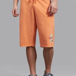 Beverly Hills Polo Club Orange Cotton Regular Fit Printed Shorts-image-27