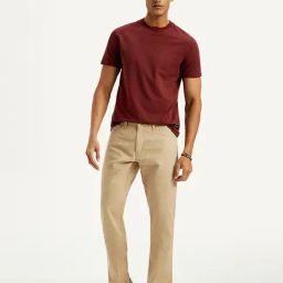 Levi's Men's 541 Regular Tapered Fit Beige Jeans-picture-9