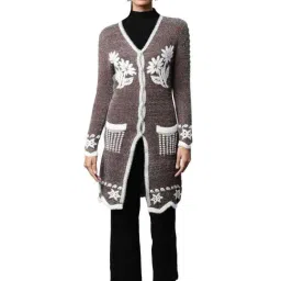 Global Republic Brown Printed Cardigan-image-63