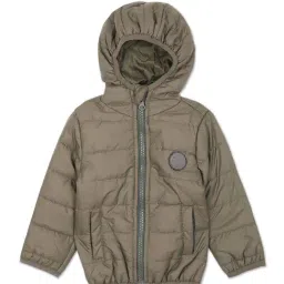 U.S. Polo Assn. Kids Olive Solid Full Sleeves Puffer Jacket-image-49
