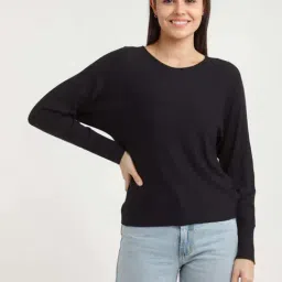 Zink London Black Regular Fit Sweater-image-90