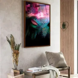 The Art House Abstract Multicolor Canvas Painting-15