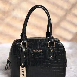 Rocia Black Animal Effect Handbag-20