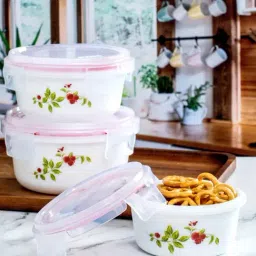 Cello White Opalware Storage Container - Set of 3-image-71
