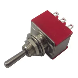 MULTICOMP PRO Toggle Switches SWITCH, SOLDER TAG, 3PDT, ON-OFF-ON, 1M33T1B5M1QE-3