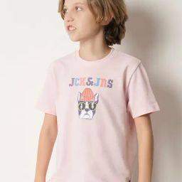 Jack & Jones Junior Light Pink Printed T-Shirt-picture-34