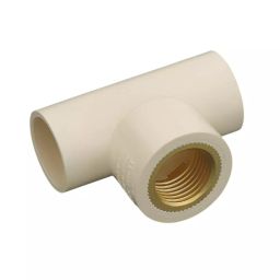 FITVIT Tee 19.05x12.7 mm (3/4x1/2 Inch) CPVC Brass Fitting (Pack of 50)-image-85