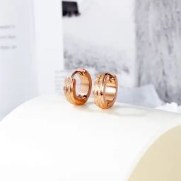 Peora Rose Gold-Plated Design Hoop Earrings-15