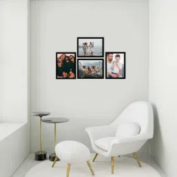 eCraftIndia Memory Wall Collage Photo Frame - Set of 4 Photo Frames for 4 Photos of 6'x8' image 2