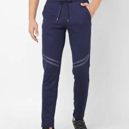 Sweet Dreams Indigo Cotton Regular Fit Printed Trackpants-image-41