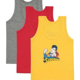 Bodycare Kids Multicolor Cotton Printed Justice League Vest (Assorted, Pack of 3)-picture-25