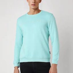 Van Heusen Blue Regular Fit Logo Printed Sweatshirt-picture-39
