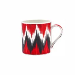 Goodhomes Red & Black Bone China Tea Cups (210 ml) - Set of 6 image 4