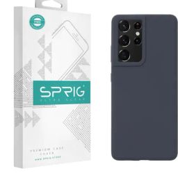 Sprig Liquid Silicone Back Cover for SAMSUNG Galaxy S21 Ultra (Grey)-image-36