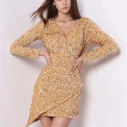Vero Moda Golden Fleece Printed Casual Dress-image-94