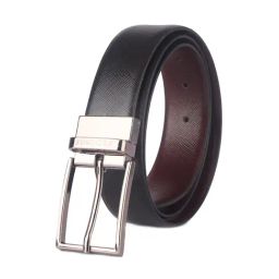 Red Chief Black & Cherry Leather Reversible Formal Belt For Men-picture-28