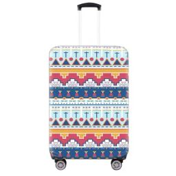 Nasher Miles Polyester 75 cm (28 Inch) Large Protective Luggage Cover - White Design-image-70